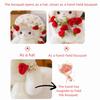 Small Plush Sheep Doll Anime Rose Bouquet Doll Creative Magnetic Hugging Lamb  Kids