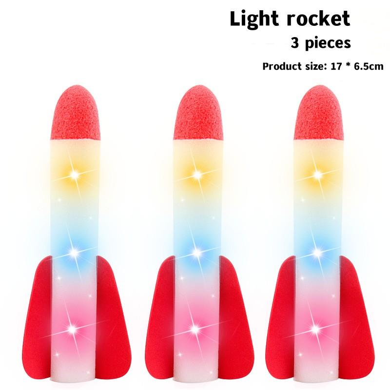 Творческая вспышка ракета Детская пусковая установка для улицы Педальный насос Игрушки Спортивный детский подарок Воздушная ракета 1 комплект Интерактивные игрушки