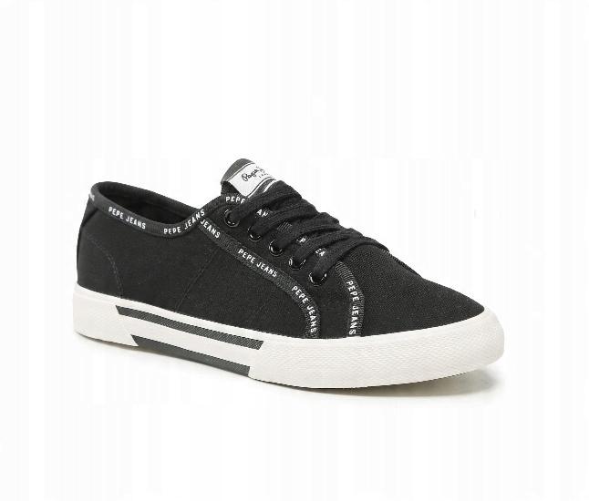 Pepe Jeans Brady Rib Damskie Buty Czarne Trampki Niskie 36 Awe