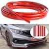 3M /5M Сделай сам Бампер автомобиля Самоклеящаяся красная Декоративная полоса Утолщенный ПВХ материал для защиты от царапин кузова Украшение Автомобильный аксессуар