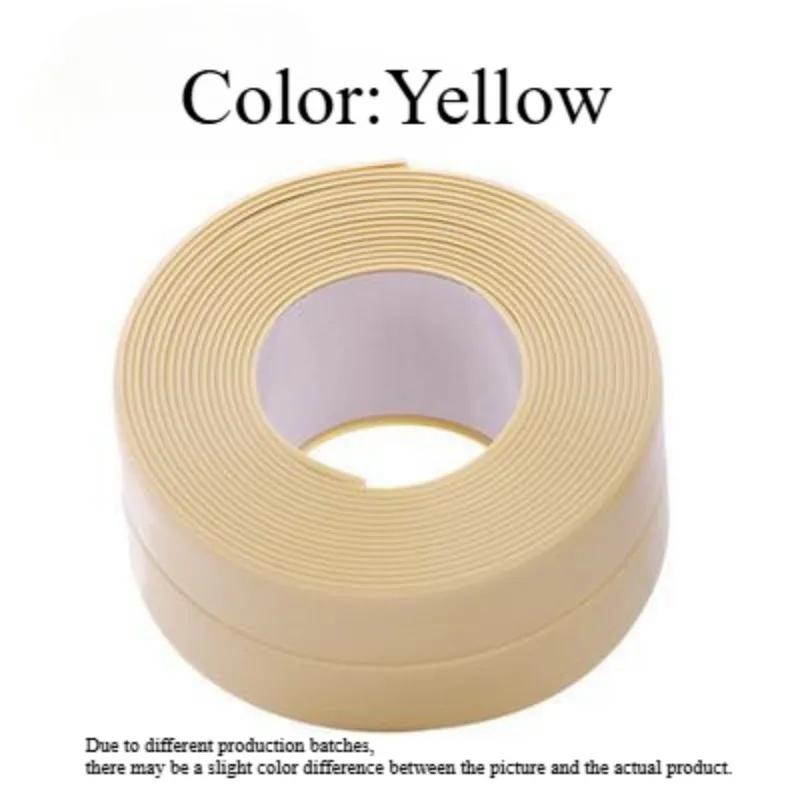 1 рулон водонепроницаемой белой самоклеящейся ПВХ-ленты - Идеально подходит для ванной комнаты, раковины и кухни - Супер сильная липкость!