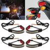 1/2Pcs Universal LED Motorcycle Turn Signal Light & DRL Amber White Moto Flasher Ring Fork Strip Lamp Flashing Blinker 12V