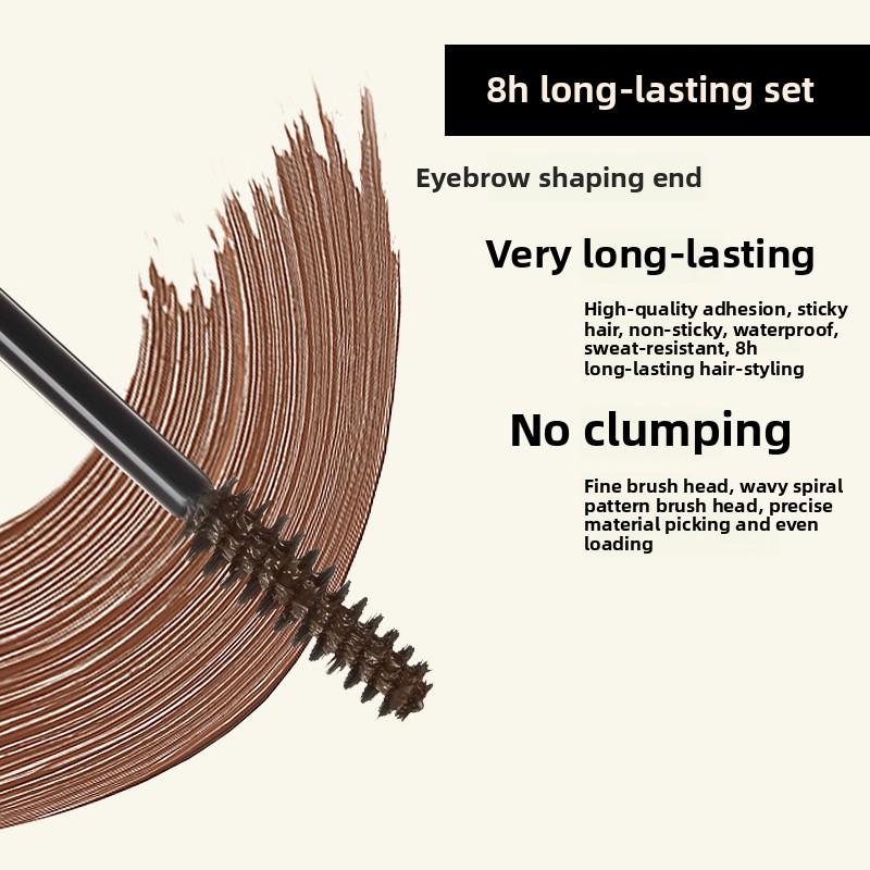 Двусторонний карандаш для бровей, формирующая паста для бровей, водостойкий и потостойкий, двухсторонний карандаш для бровей