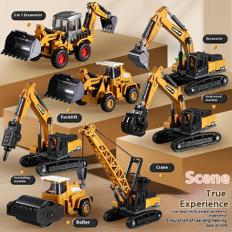 Сплав Моделирование Инженерный кран Башенный кран Модель автомобиля Подарочные украшения для торта Детские игрушки