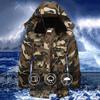 Autumn and Winter Camouflage Coats, Outdoor Cold and Waterproof Military Cotton Coats, Warm Cotton Coats, Thickened Workwear, Camouflage Cotton Coats