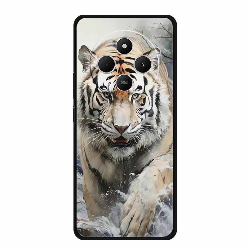 Чехол для Xiaomi Poco C75 POCOC75 Черный Силиконовый Мягкий Задний Чехол-Крышка Для Poco C75 Чехол для Телефона C 75 6.88" Ударопрочный Coque Funda