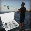 60pcs/box Fishing Rod Rings 7 Sizes Stainless Steel Fishing Rod Guide Ring Set Eye Fishing Rod Tool