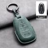 Leather Car Key Case Cover Protective Shell For Chevrolet Chevy Malibu Camaro Cruze Traverse Spark Equinox Sonic Volt Keychain