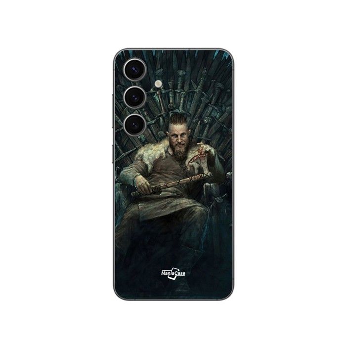 Coque pour Samsung Galaxy S24 plus vikings ragnar lothbrok trone de fer game of thrones