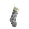 13Colors Christmas Big Stocking 46CM Knitted Stocking, Used For Hanging Christmas Trees, Family Party Decoration