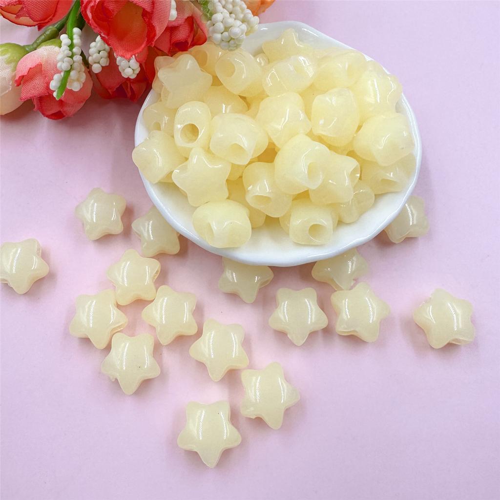 Ювелирная пятиконечная звезда 60 шт. акриловый желеобразный цвет для браслета, сережек, изготовление ювелирных изделий своими руками, аксессуары 13,6 мм, свободные бусины, бисерные материалы