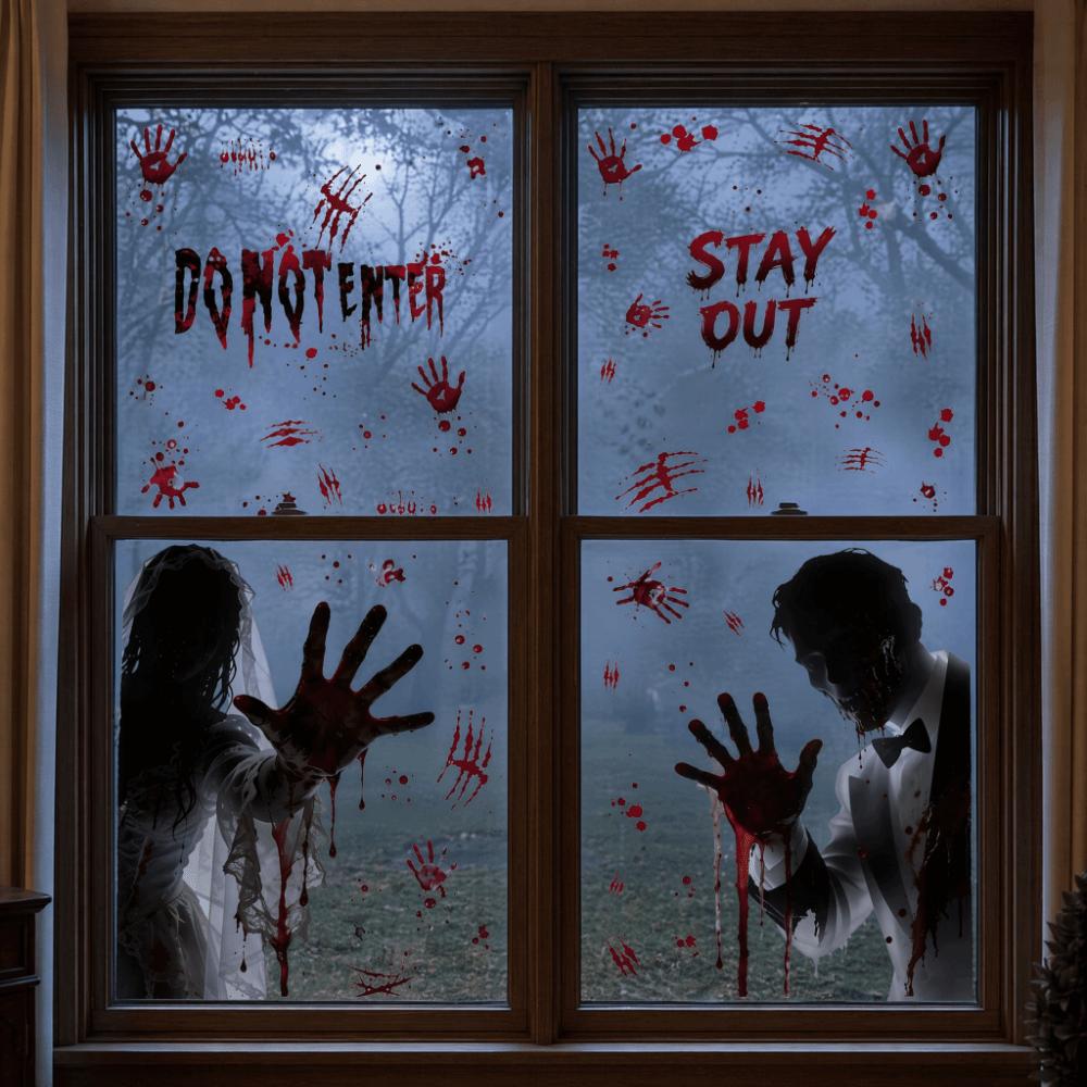 Ghost Claws Scary Ghost Window Sticker Spooky Party Door Stickers Party Supplies