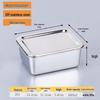 Huihuang Квадратный контейнер для хранения продуктов из нержавеющей стали 304 с пластиковой крышкой