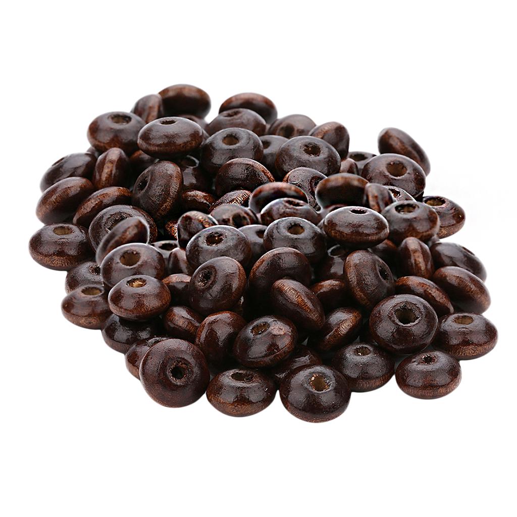 200 шт. натуральные деревянные бусины для счетов, распорка для изготовления ювелирных изделий