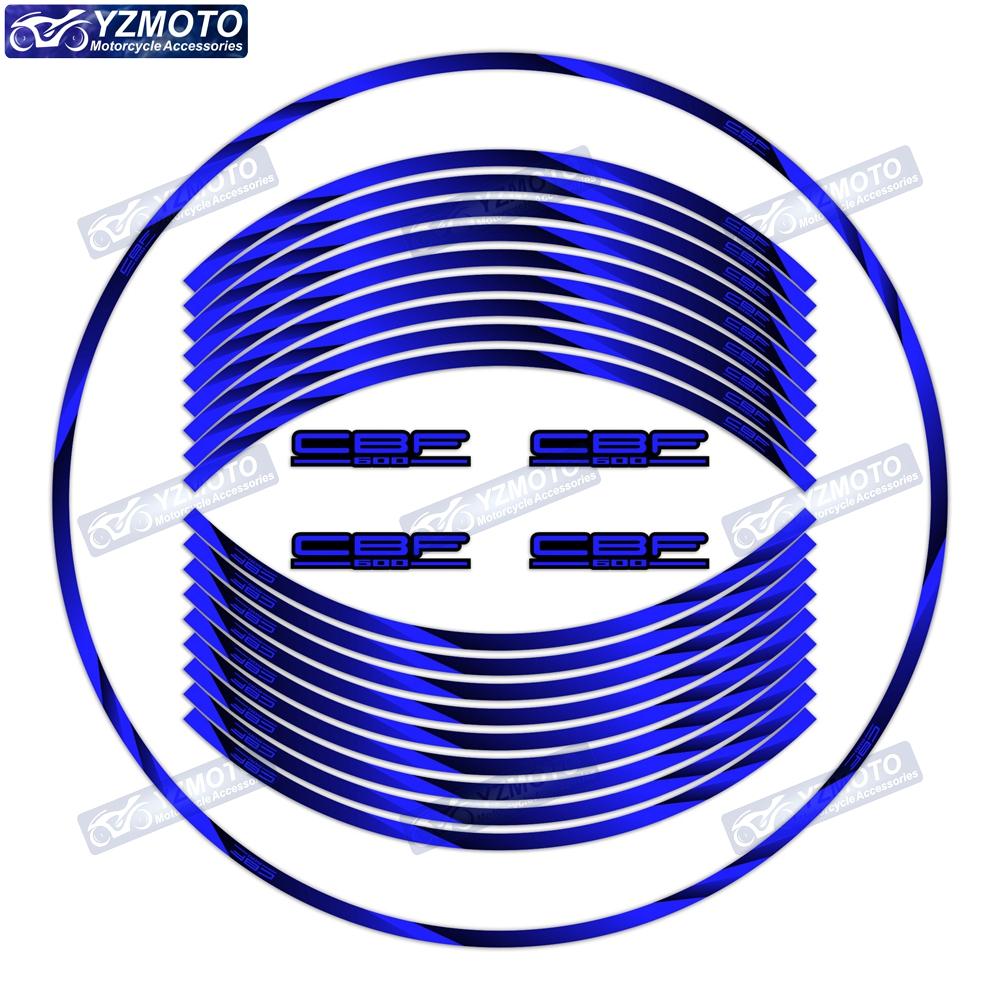 For HONDA CBF600 Motorcycle 17 Inch Front And Rear Logo Wheel Hub Sticker Decal Waterproof Reflective Decorative Rim Stickers