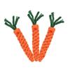 1PCS Pet Teeth Grinding Toy Weaving Carrot Cotton Rope Pet Chew Toy Teeth Cleaning Dog Molar Toy Pet Supplies