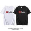 YouTube Ютуб Видео Сайт Окружающая Короткий Рукав Футболка Мужская и Женская Фотография Видео Рубашка Групповая Одежда Хлопок