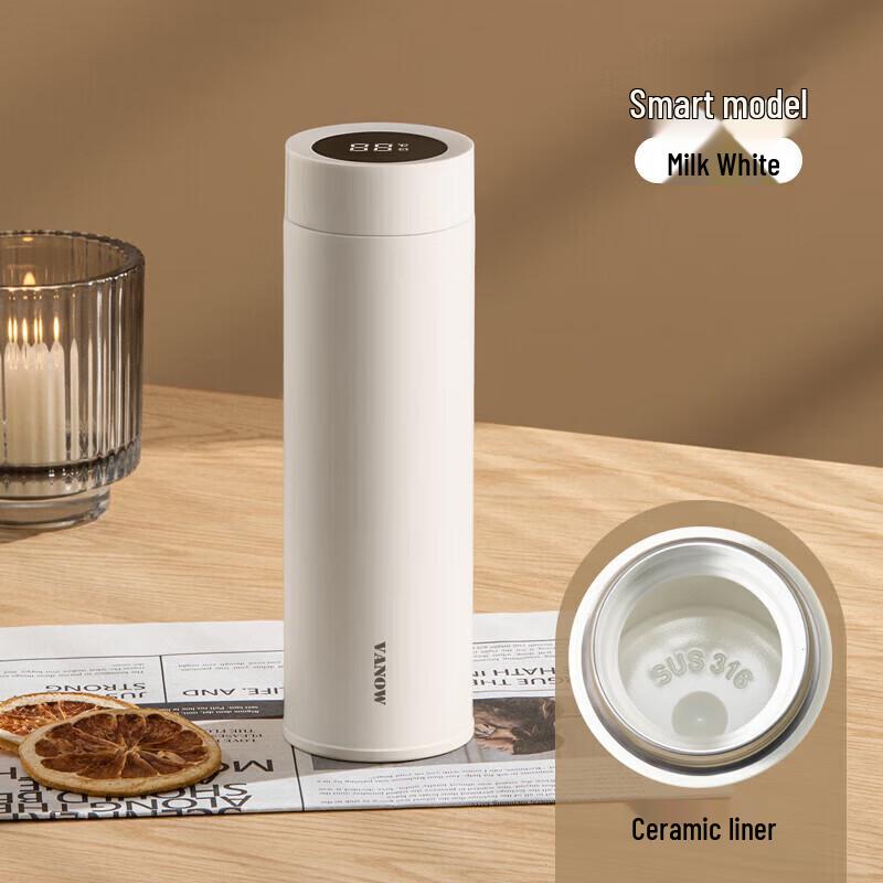 Vanow Smart Ceramic Lined Insulated Bottle, 480ml