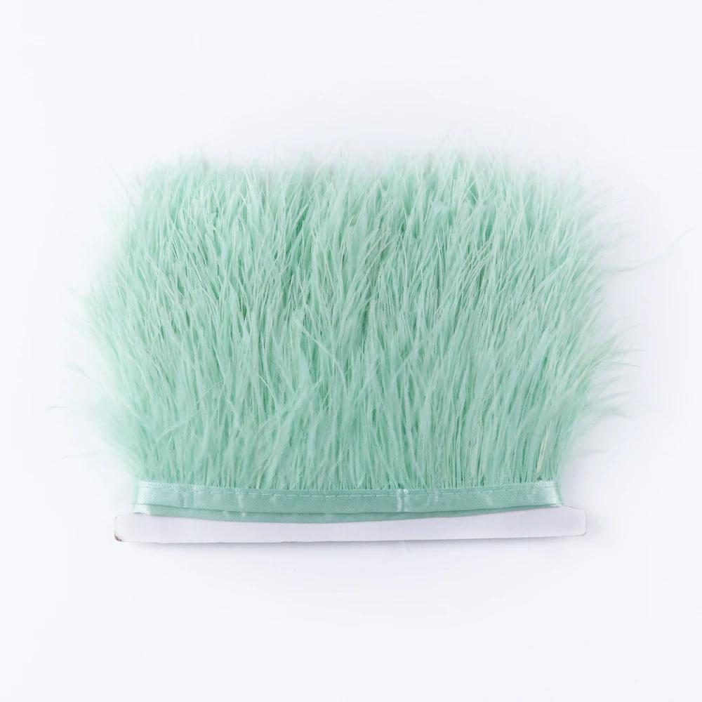 Перо1 метр Натуральные страусиные перья Отделка Лента 6-15 см для Юбки DIY Одежды Черный Белый Страусиные перья Свадебное Украшение