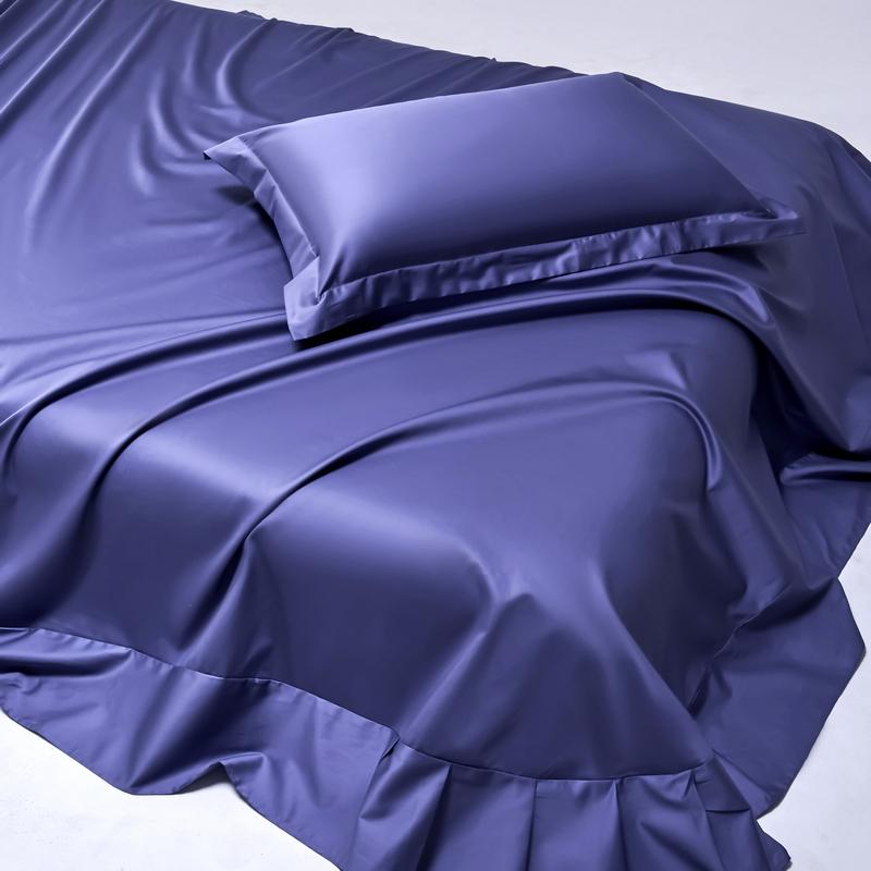 Мягкий комплект постельного белья из 100% египетского хлопка, плотность 1000 нитей, комплект постельного белья из 4/6 предметов, роскошная шелковистая простыня на резинке и плоская наволочка