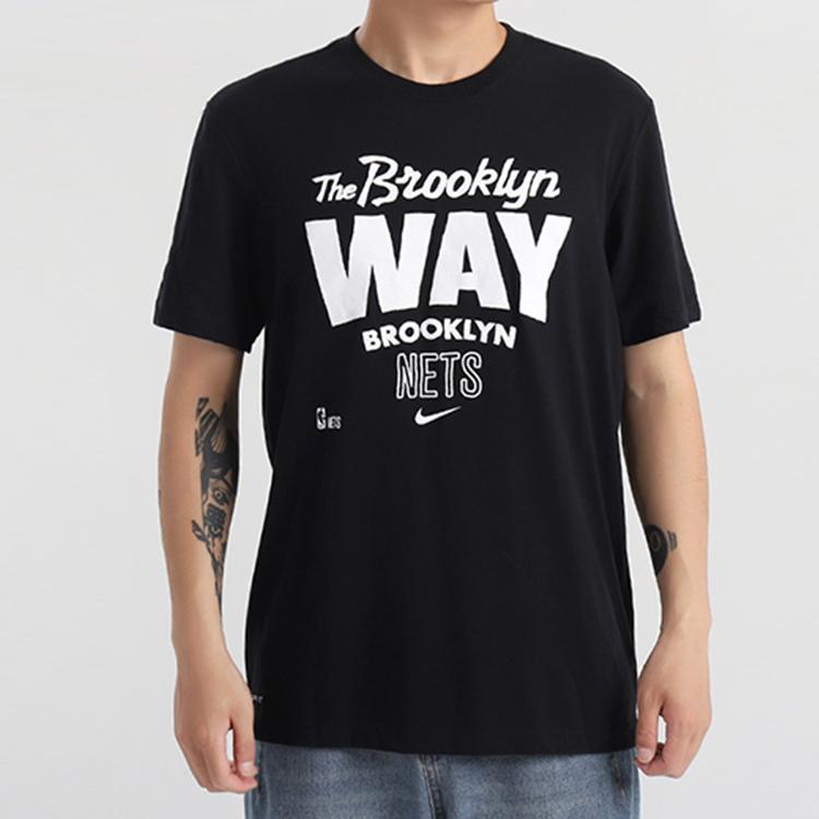 Nike Мужская футболка с коротким рукавом Brooklyn Nets Mantra Dri-FIT NBA, черные CK8800-010