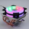 4 вентилятора с медными трубками, кулер для процессора, светодиодный вентилятор для охлаждения процессора, бесшумный кулер для процессора с ШИМ, LGA/115X/775/AMD, 3-контактный ПК