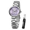 Watch Quartz Cute Lightweight Watch Stainless Steel Waterproof Luminous Present Watch for Women Purple Women's Women's