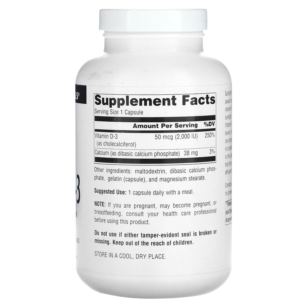 Vitamin D-3 2,000 Iu, 400 capsules