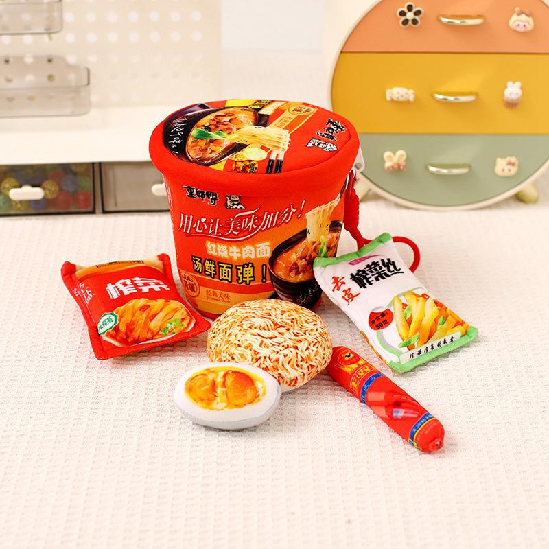Simulated Instant Noodles, Fried Noodles, Snacks, Family Bucket Pillow Storage, Bucket Noodles, Office Pillow Cushion, Plush Toys