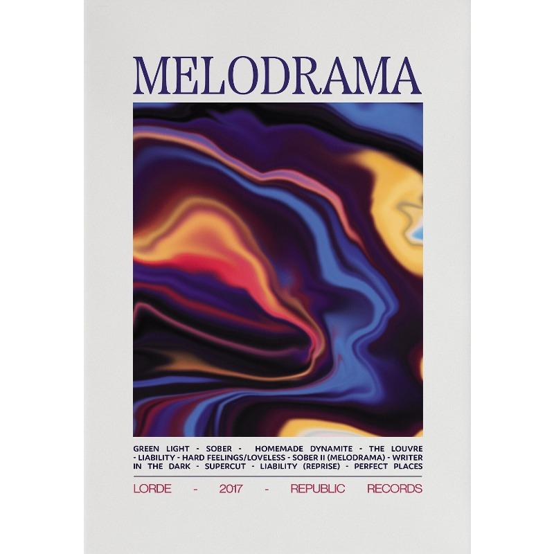 Lorde Melodrama/Solar Power Tour Альбом Вдохновленная Музыка Певица Художественный Постер Холст Картина Настенный Принт Картина для Комнаты Домашний Декор