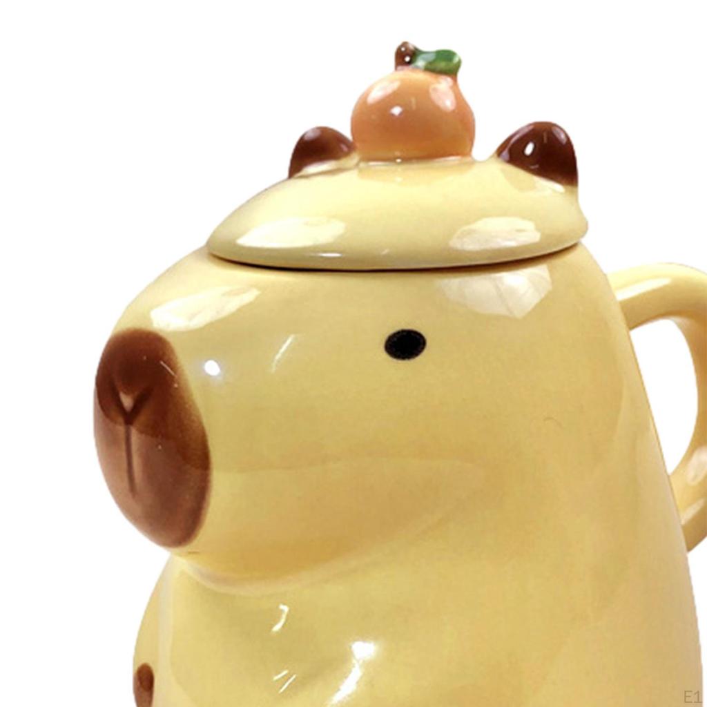 Capybara Teacup Milk Mug Cute Animal 450ml Birthday Gift Drinking Cup Coffee for Home Office
