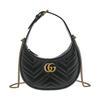 Мини-сумка GG Marmont полукруглой формы Nero Женская С верхней ручкой Черный 699514-DTDHT-1000