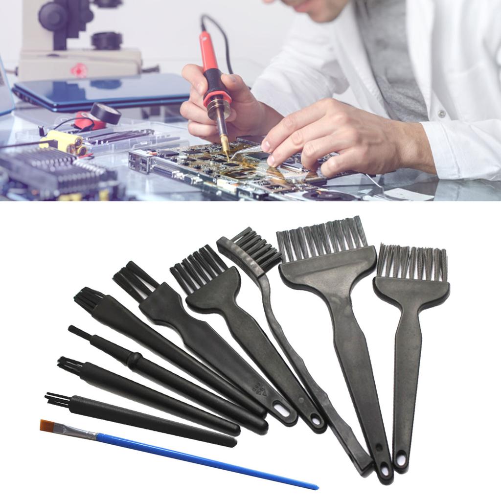 10pcs Keyboard Brush Kit Prevents Static Small Cleaning Dust Brush Kit for Phone Computer Keyboard