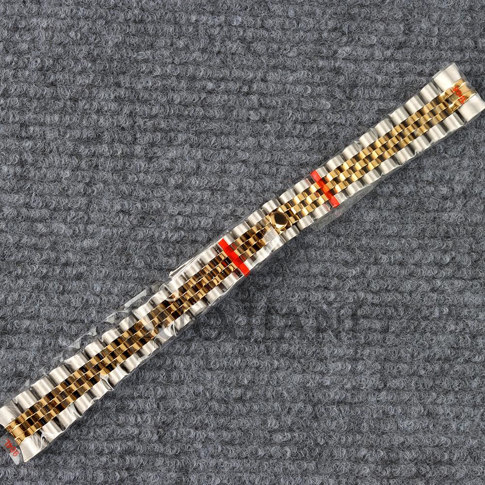 Gold/Rose gold 33mm NH05 Watch Case Stainless Steel Strap For Datejust NH05 Movement 25mm Dial Sapphire glass Lady's Watch Case 7