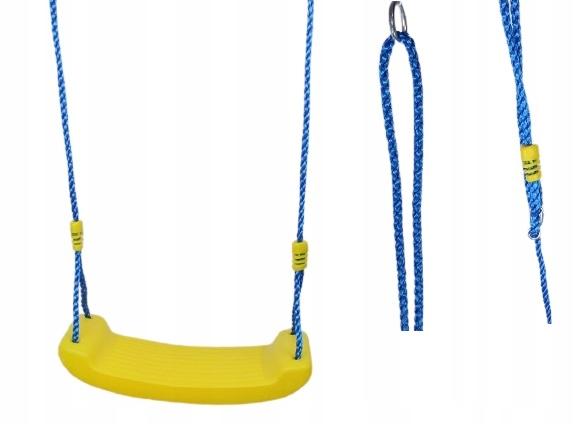 Solid Plastic Playground Swing Yellow Multi
