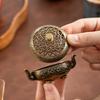 Антикварная ажурная курильница с двумя ручками и изысканным узором