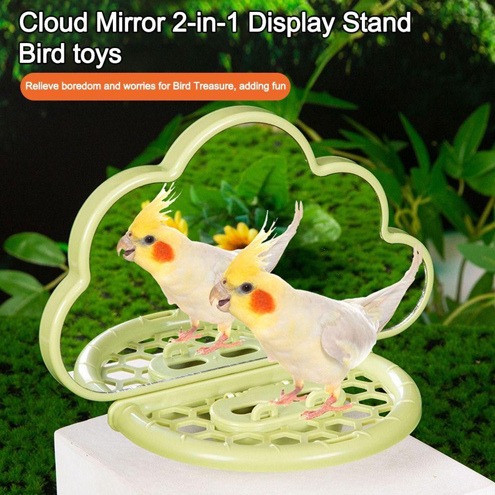 2in1 Bird Swing ABS Parrots Rest Platform For Small Parrot Budgies Parakeet Cockatiel Conure