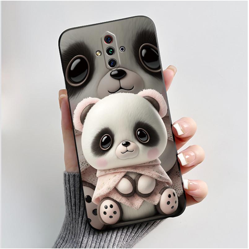 For ZTE Nubia Play 5G NX651J Case Cute Heart Rabbit Black Soft Silicone Shockproof Back Cover For Nubia RedMagic 5G Lite Casing