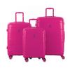 SET OF 3 HARD SUITCASES Fuchsia CH3 (SIZES S, M, L)