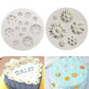 2Pcs/Set 3D Small Daisy Cake Molds Silicone Pan Tray Mould Flowers Baking Moulds for Cake Candy Chocolate Soap Jelly Sugar Mould