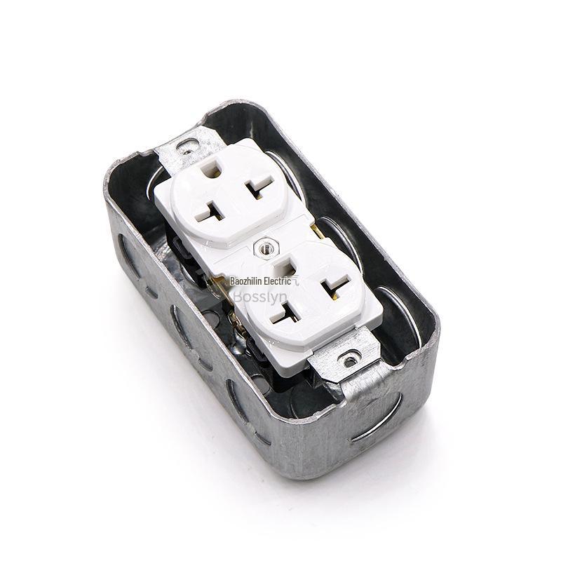 Type 118 US Standard Flush Mount Iron Junction Box for Wall Switch/Outlet