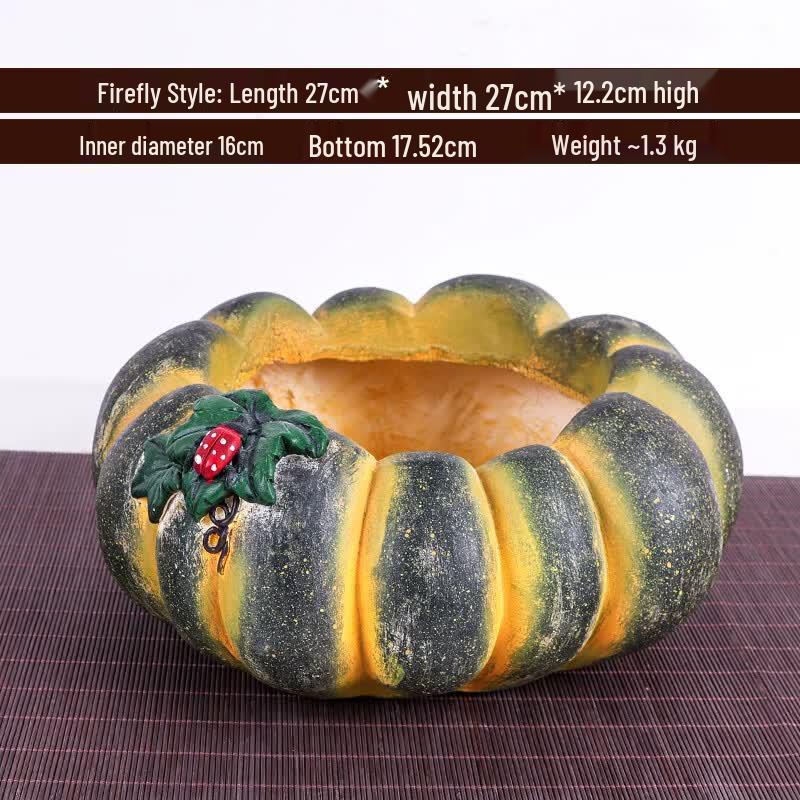 Retro Pumpkin Flower Pot