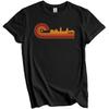 Retro Style Camden New Jersey Skyline T-Shirt