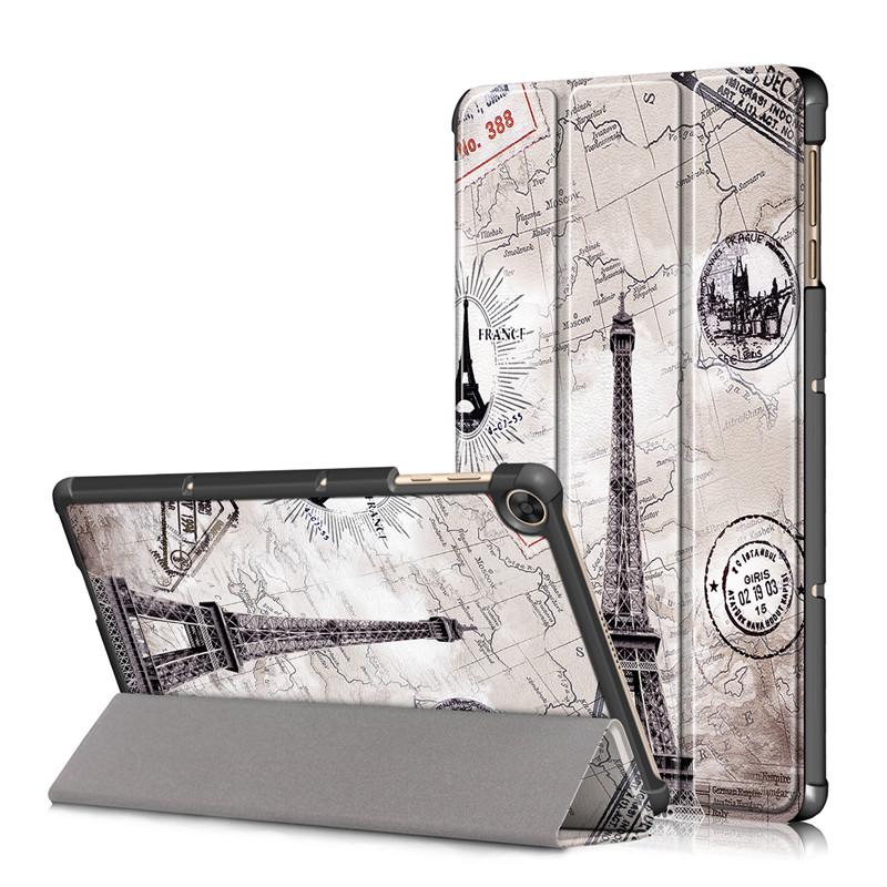 Трехскладной кожаный чехол с защитой от падений для Huawei MatePad T10s/Honor Tablet 6 (10,1")