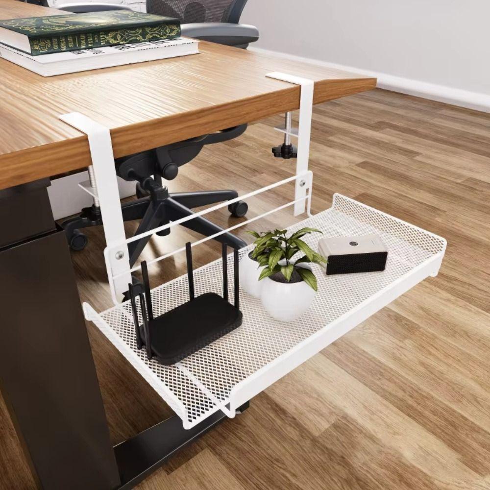 No Drill Cable Management Tray Steel Desk Wire Management New Cable Organizers