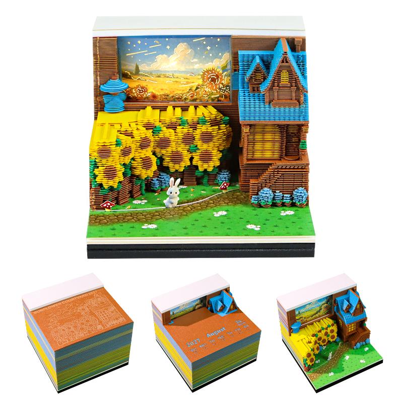 3D Tear-away LED Desk Calendar 2027 Stay Organized with Innovative Design