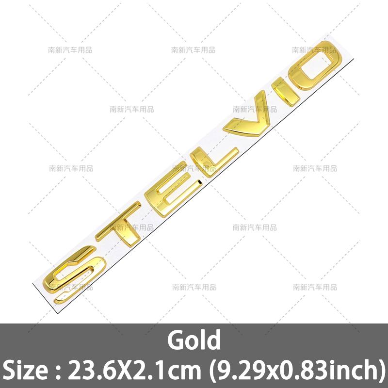 RZUD8 3D Metal Q2 Q4 Letter Badge Rear Giulia Stelvio Trunk Emblem Car Stickers For Alfa Romeo Giulia Stelvio Car Styling Accessories