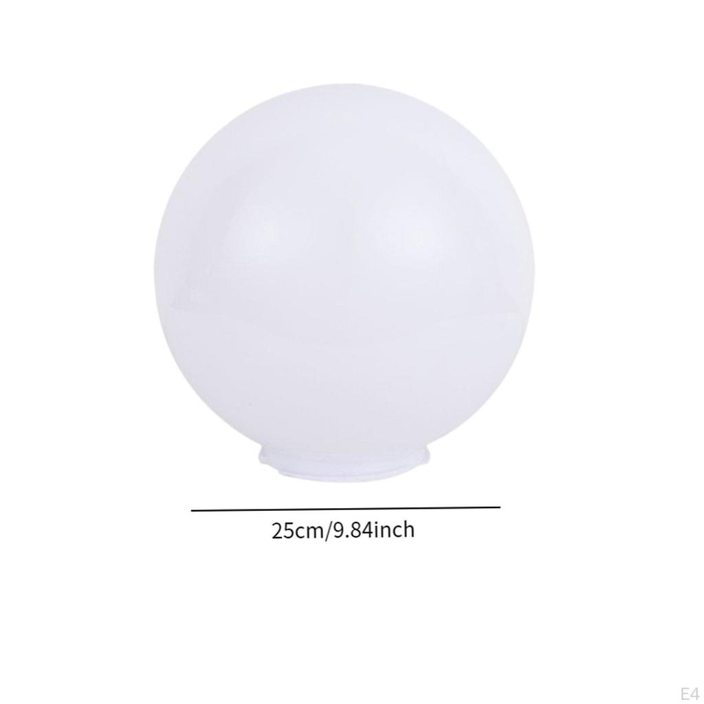 Lamp Post Globe Ball Lampshade Decorative White Easy To Install Lighting Fixture Parts for Ceiling