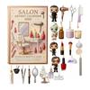 Salon Advent Calendar 2025 24 Days Acrylic Ornament Box with Beauty Themed Surprises Christmas Countdown Decor for Makeup Lovers & Holiday Fun