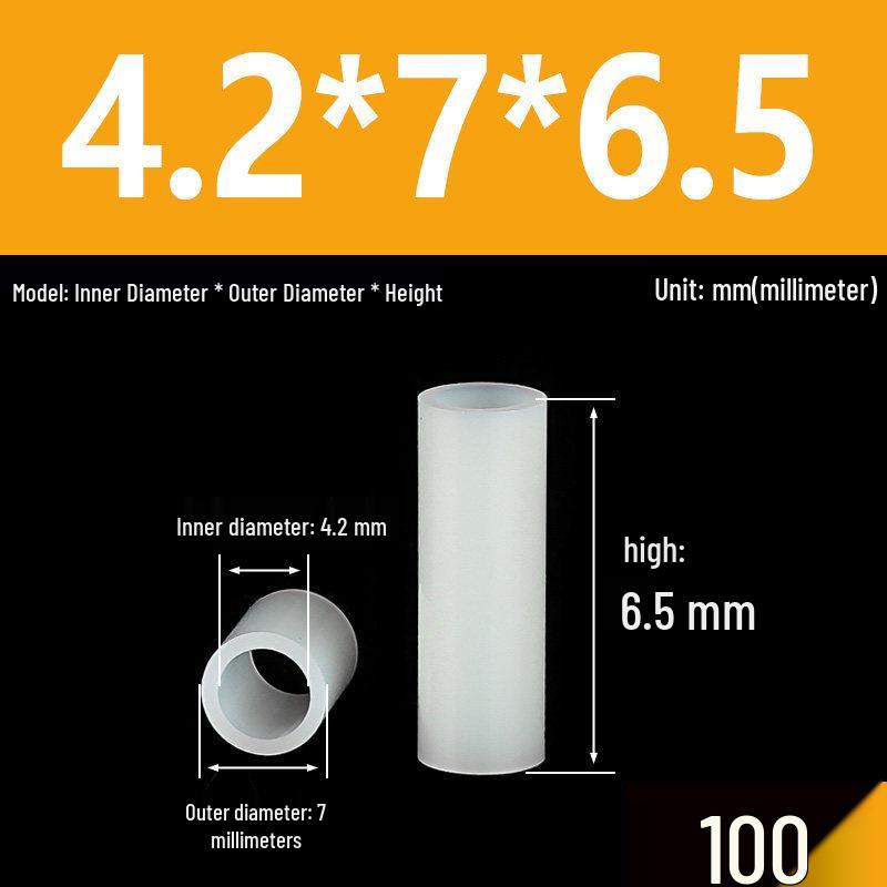 Nylon Spacer & Insulating Sleeve Set: M2.5-M7 Sizes, Thickened Washer, Isolation Shaft & Lamp Column
